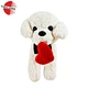 Valentine Dog Plush Toy With Red Heart